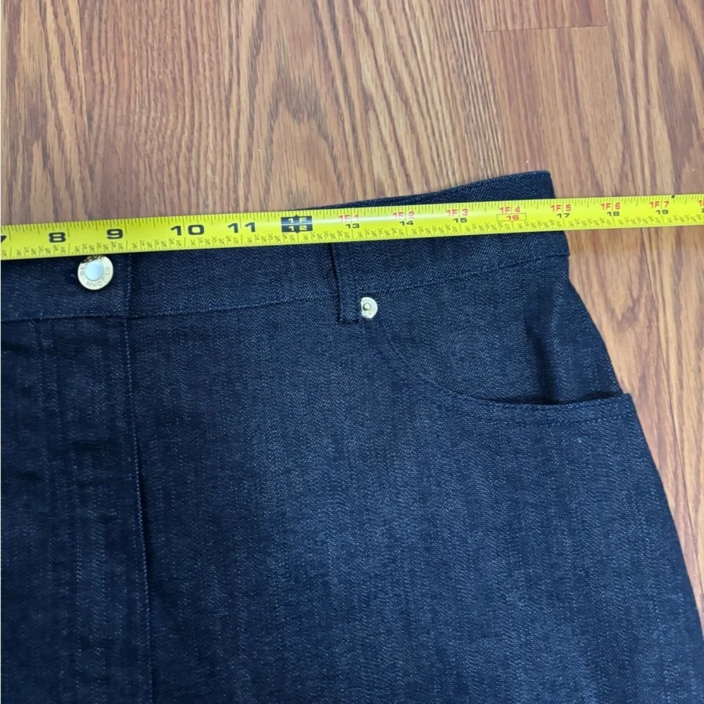 St. John dark denim skirt